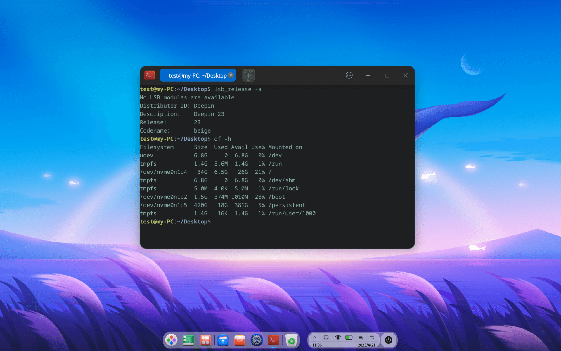 How to add environment variable assignments on Deepin OS 20.7 via the terminal emulator and bash shell?